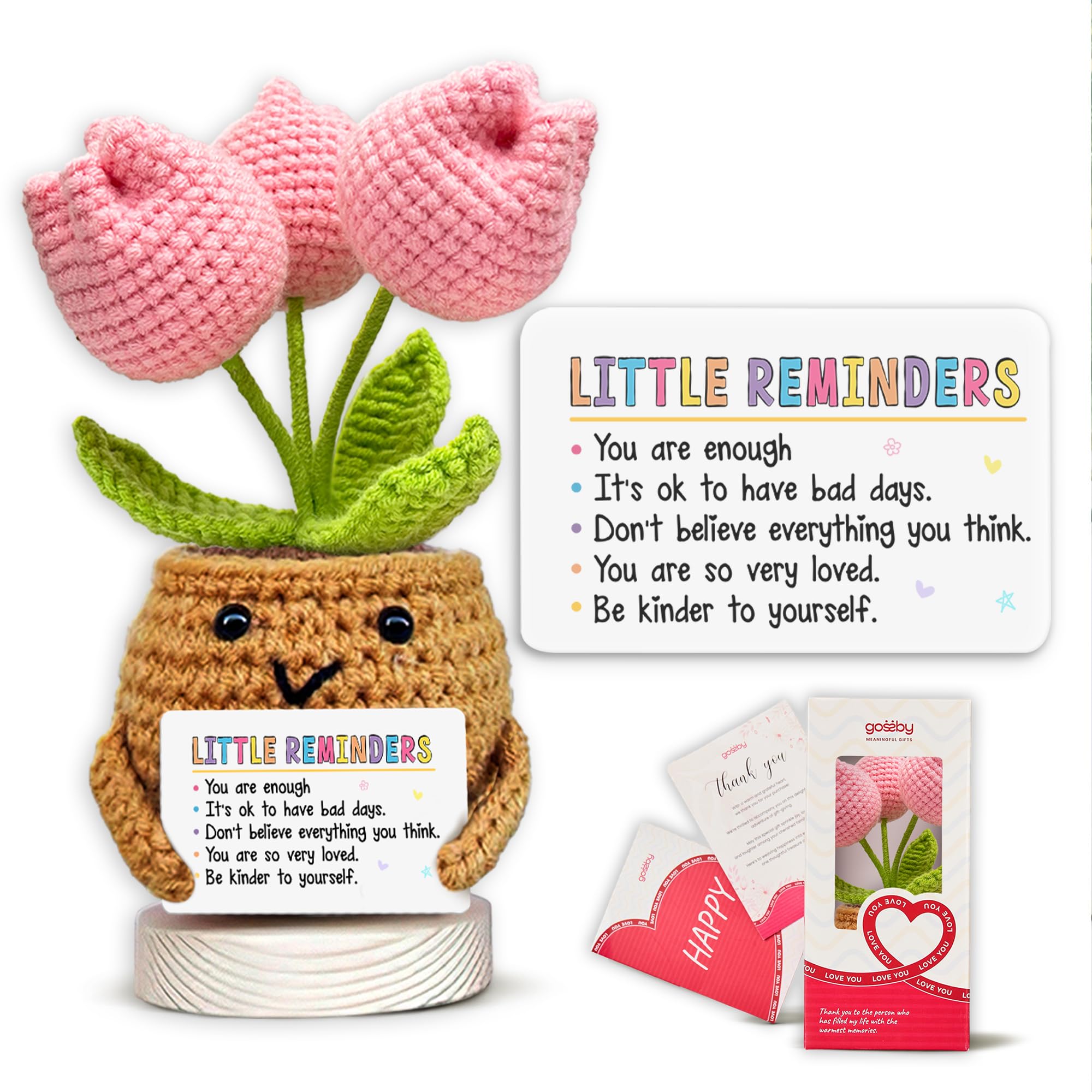 Amazon.com: Gossby Handmade Positive Tulip Flower Crochet - Little